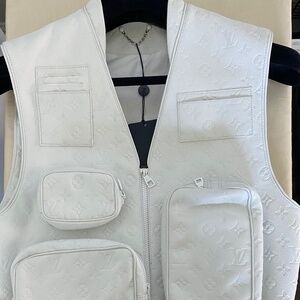 Louis Vuitton leather utility vest